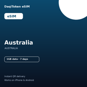 澳大利亚 eSIM - 1GB / 7 天