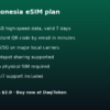 印度尼西亚 eSIM - 1GB / 7 天