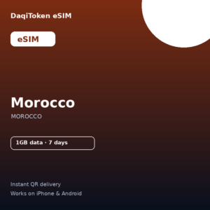 摩洛哥 eSIM - 1GB / 7 天